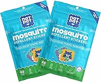 Vista 1 de BuzzPatch Calcomanías de parches de mosquitos para niños (paquete de 60) – Todos los ingredientes naturales, a base de plantas, no tóxicos, sin