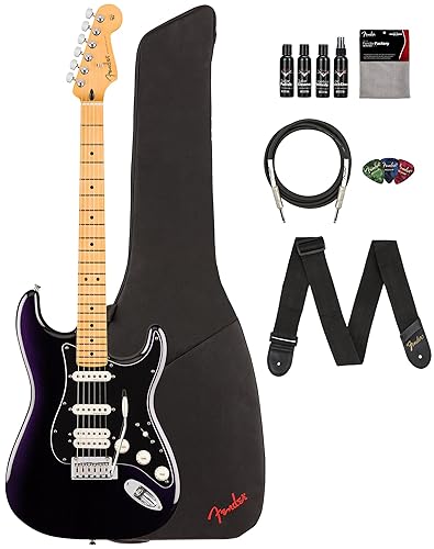 Fender Player II Modified Stratocaster HSS - Dusk Bundle with Gig Bag, Strap, Cable, 3-Pack Picks, and Guitar Cleaning Kit
