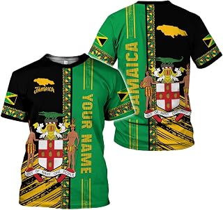 Custom Jamaica Shirts for Women and Mens - Personalized Jamaica Flag Shirt Gift for Jamaica Men