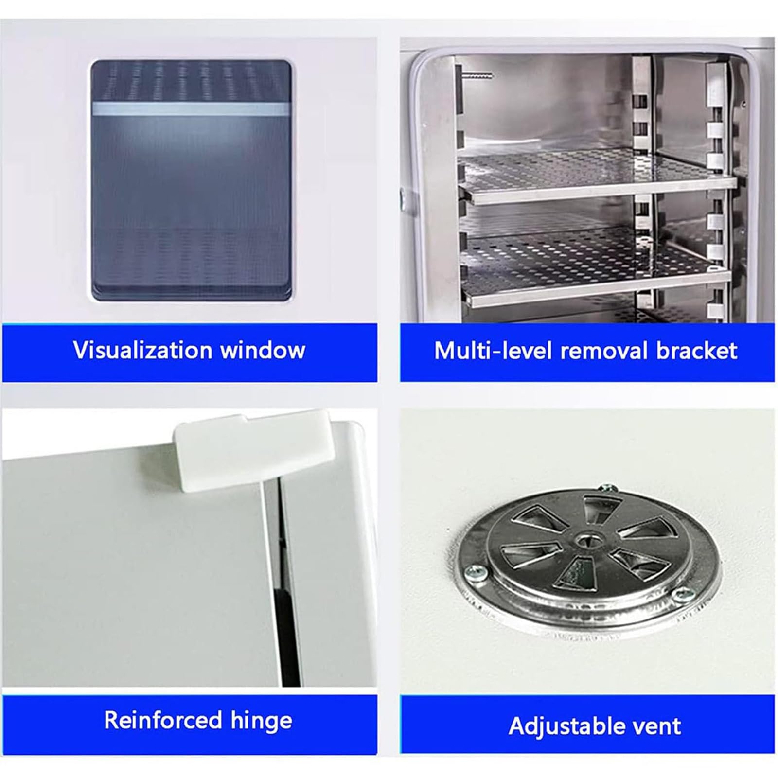 Horno de secado al vacío, horno de calefacción de laboratorio con controlador digital, temperatura ajustable, ideal para laboratorio, uso industrial, placas de circuito de secado de aire