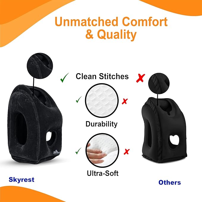 Almohada Inflable de Viaje con Soporte para Cuello Incluye Bolsa miniatura 3