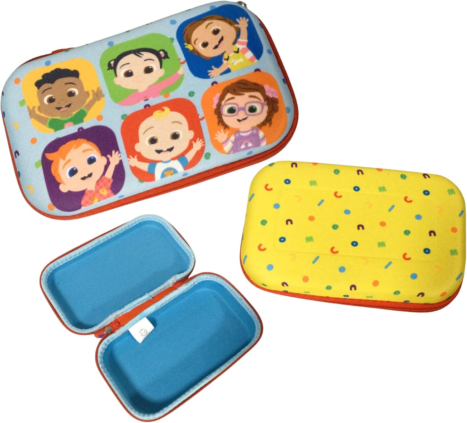 Innovative Designs Cocomelon Stationary Pencil Case Set - Premium Material and Machine Washable - Adorable Hard-Shell Pencil Case - Lightweight and Durable- Pencil Case for Boys and Girls