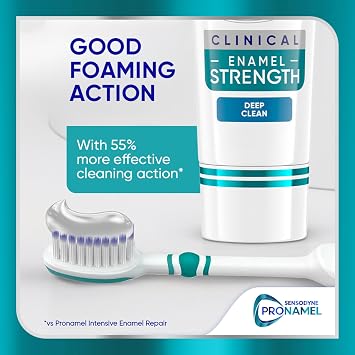 SENSODYNE PRONAMEL Clinical Enamel Strength Toothpaste, Deep Clean, 2.3 oz (Pack of 2)