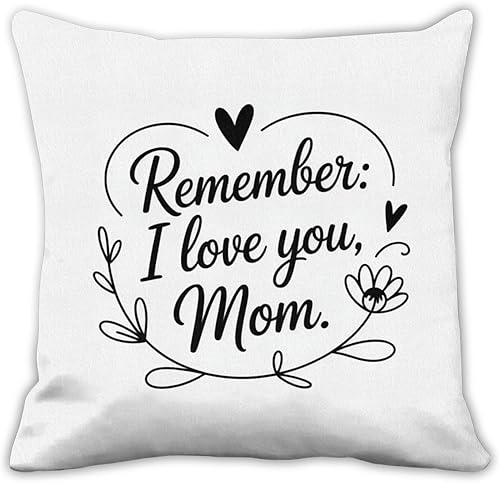 Mom Birthday Gifts for Moms Valentines Day Velvet Pillow Covers 18X18 Best Mom Presents Mama Gift Mama Mommy Gifts Pillow Case Bedroom Decoration