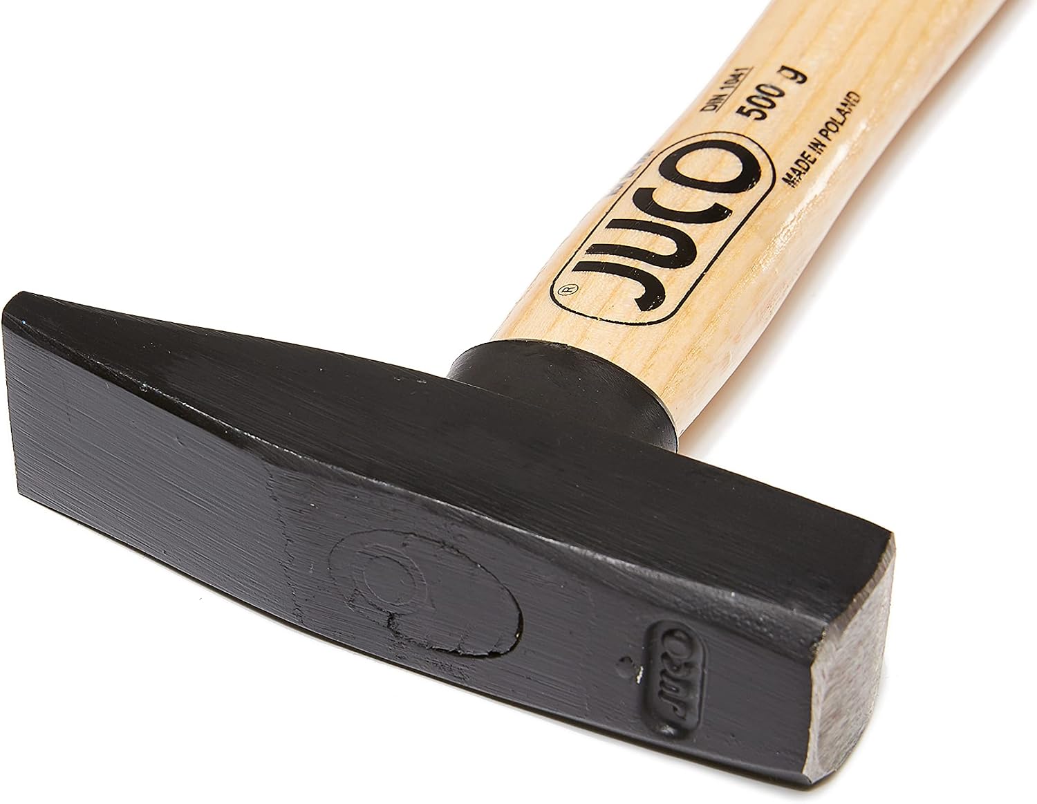 Juco Locksmith's Hammer LUX 500g, Metal Element Forged and Furnace Varnished, Induction Hardened Working Part, Ash Handle, (500) - Image 3