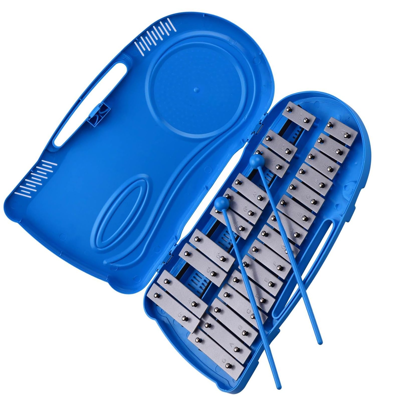 DABAUR Glockenspiel 25 Note Glockenspiel Xylophone Percussion Instrument Metal Durable With Plastic Case