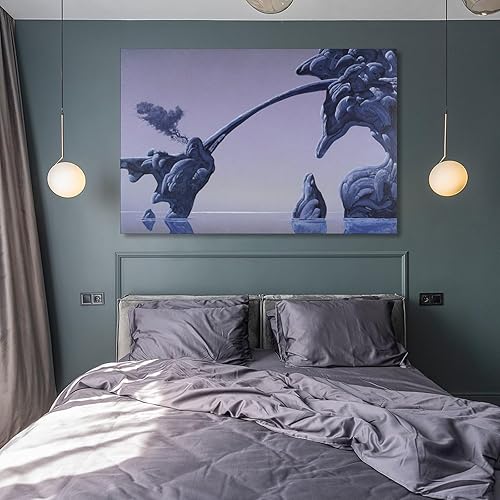 Miniatura 8 de Póster de arte de paisaje de fantasía de Roger Dean, para habitación, estética, pintura en lienzo, cuadros e impresiones, para decoración de sala de