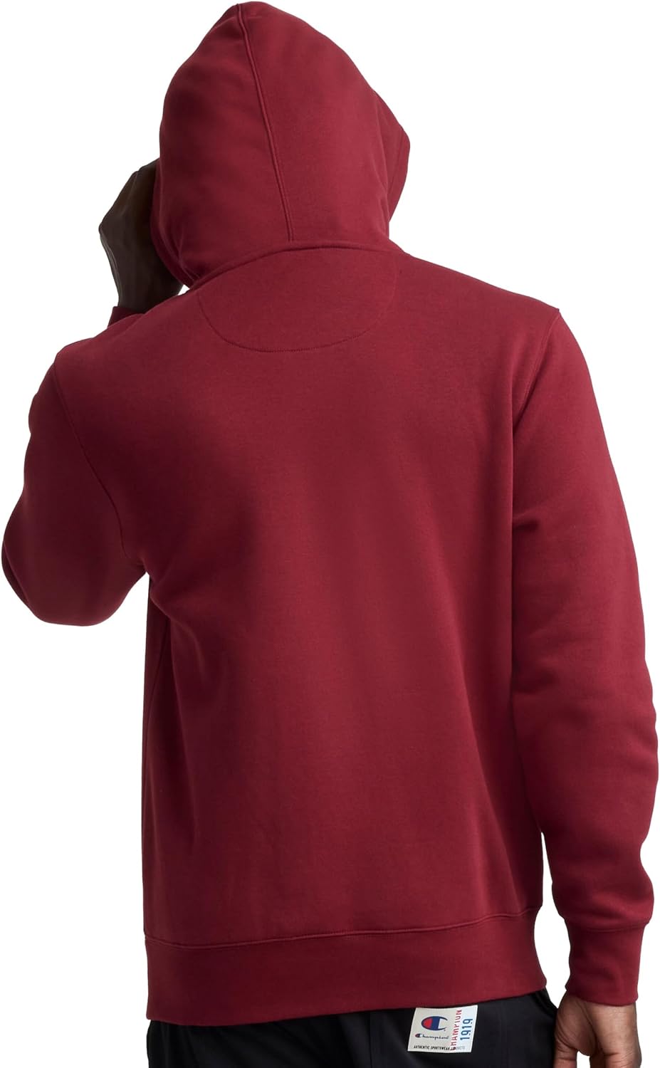 Champion Men's Pullover Graphic Fleece Hoodie, Standard Fit, Midweight Fleece, Classic Script Logo