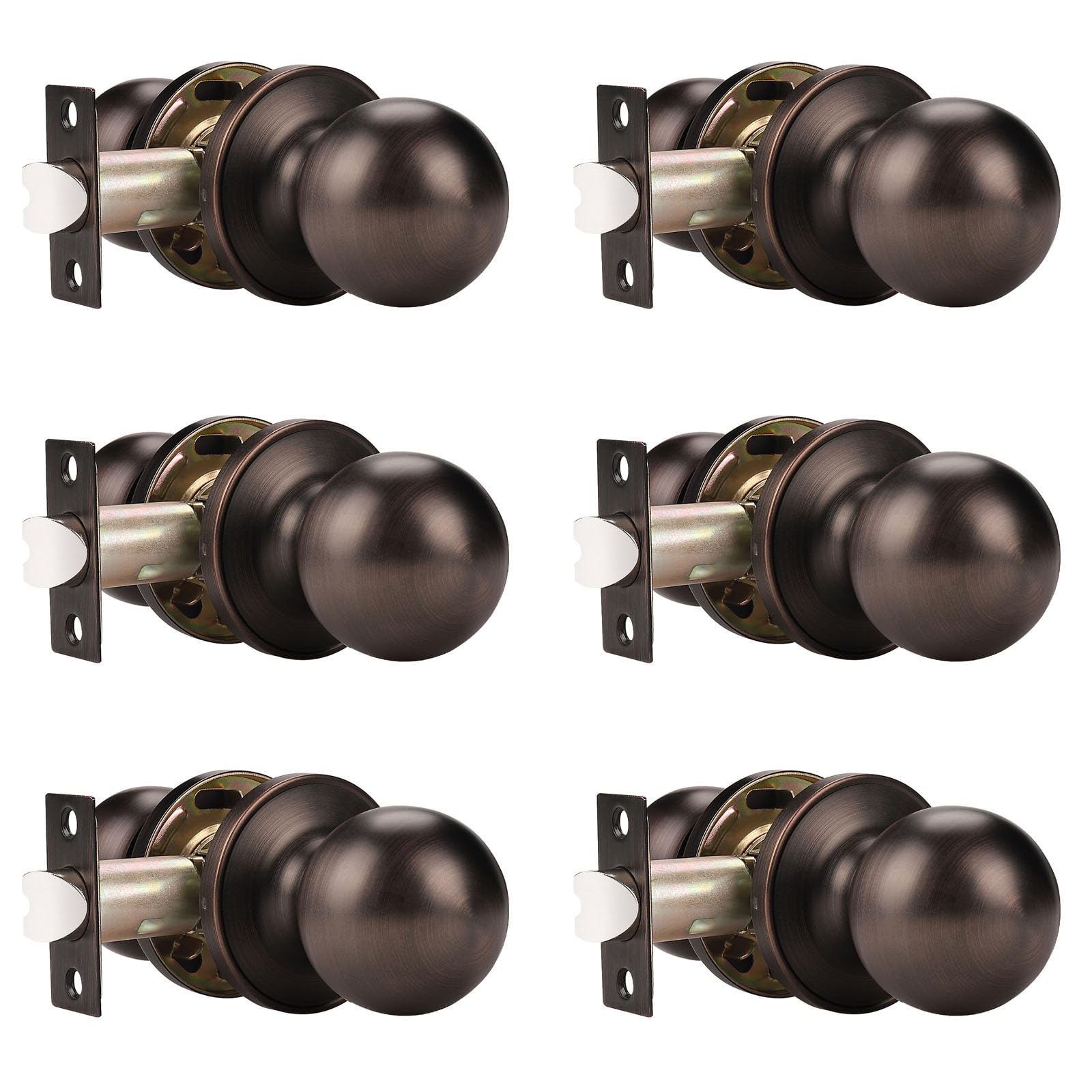 Probrico Satin Nickel Door Knobs - 10 Pack -19