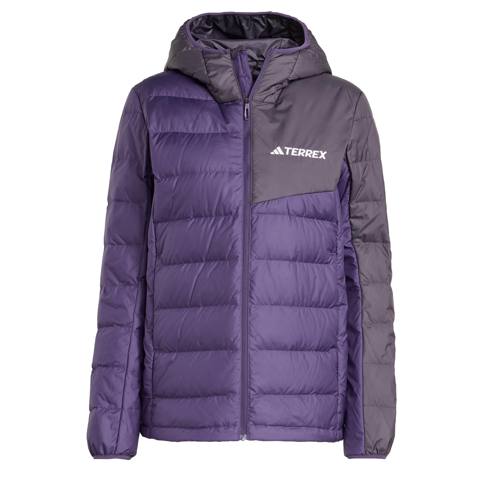 Adidas Terrex Women's Multi Light Down Climawarm Hooded Jacket Aurora Plum / Aurora Black Extra Small