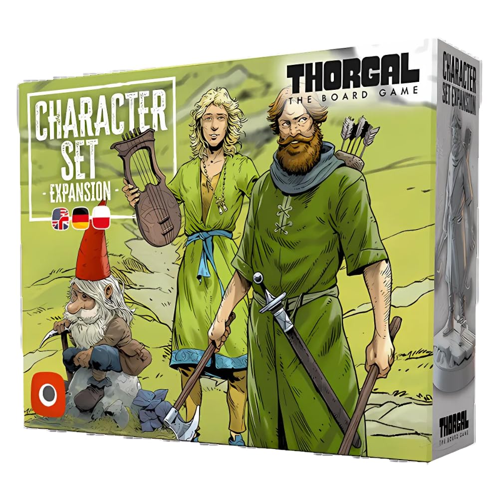 Portal Games | Thorgal: The Board Game – Character Set Expansion | New Heroes Petrov, Tjazi & Vigrid | Miniatures & Character Boards | 1–4 Players | Ages 14+