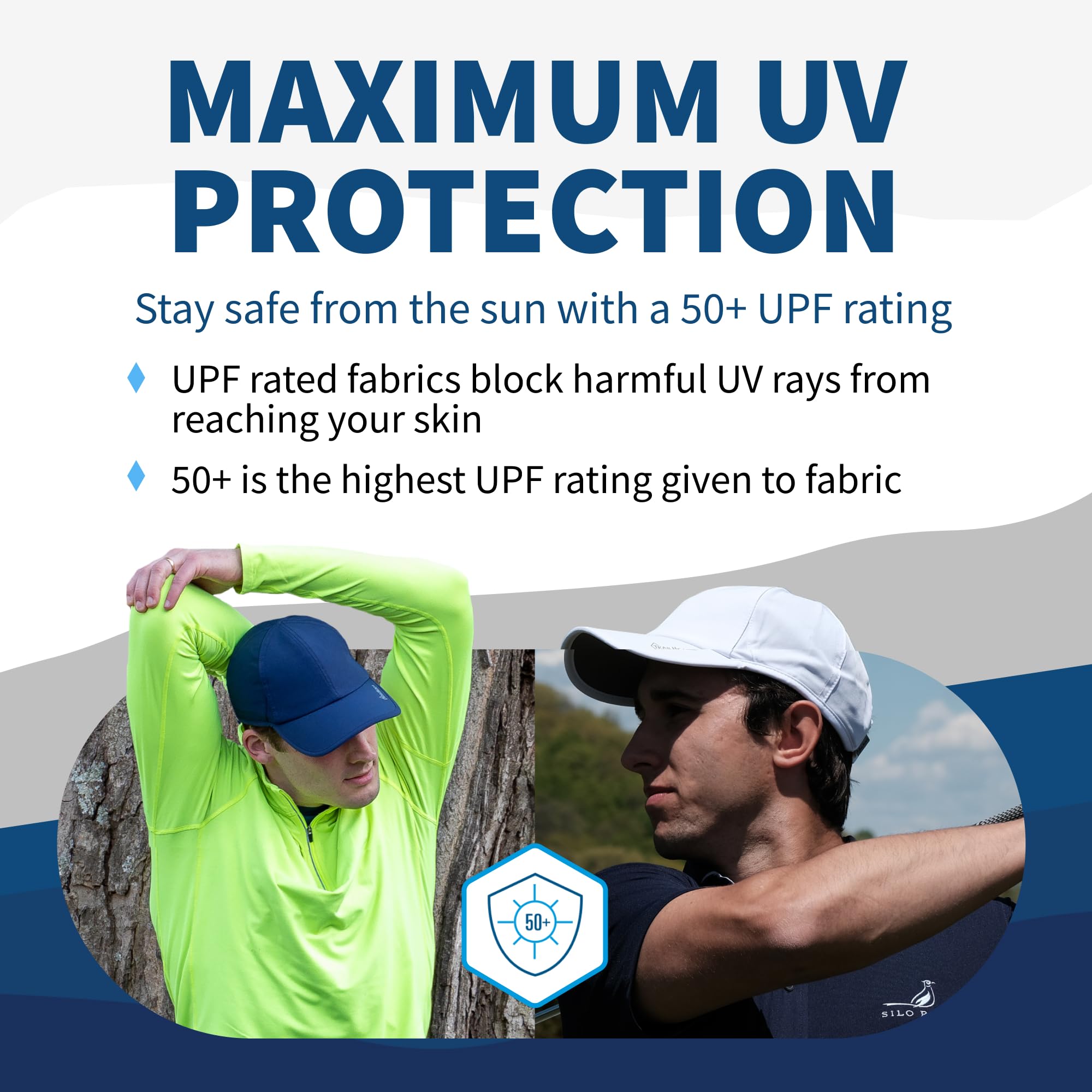 TrailHeads Cap Herren Sommer Mit UV-Schutz - Schnell Trocknende Sport Kappe - UPF 50 Laufkappe
