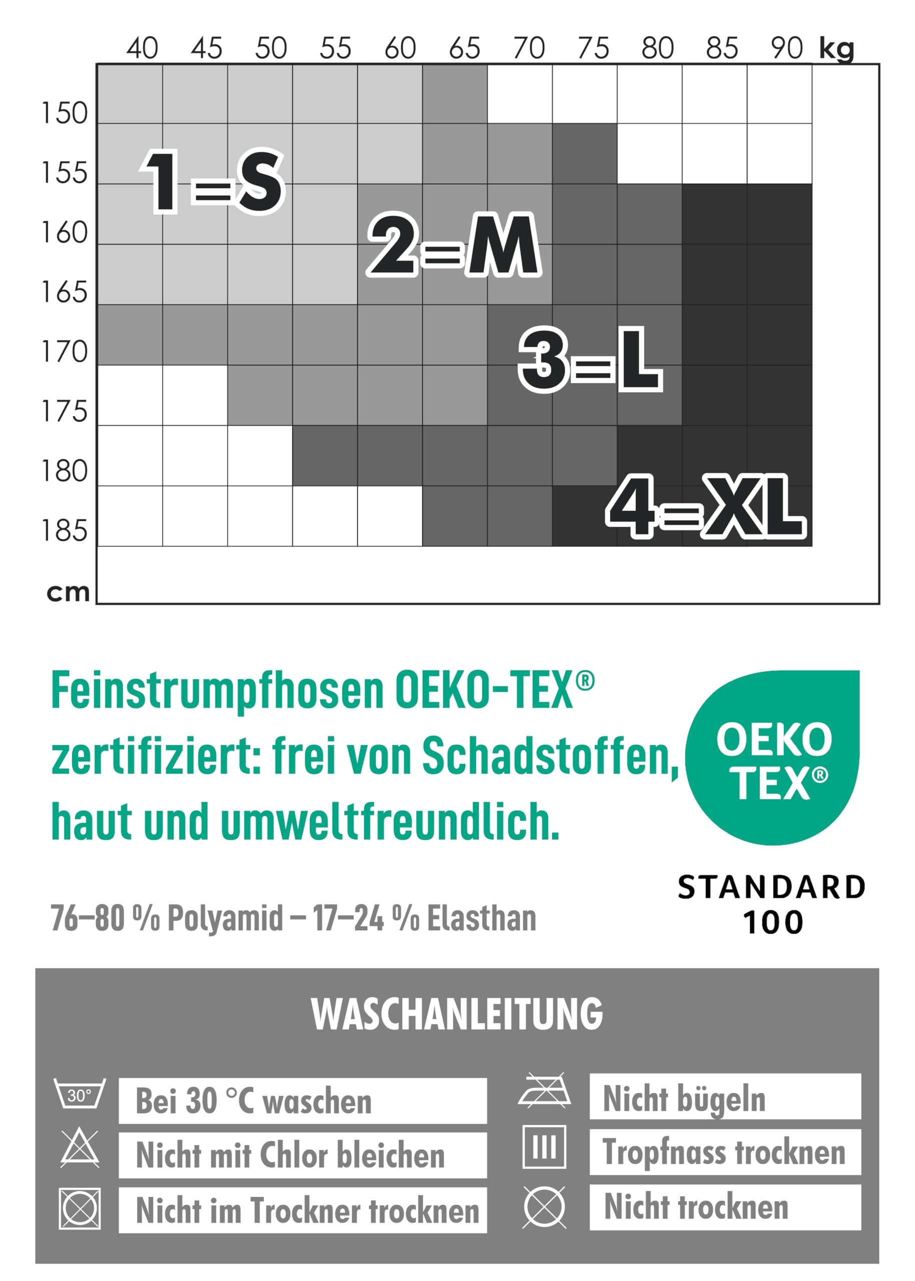 Kompressionsstrümpfe Damen 40 Den 1 und 2 Paar – Kniestrümpfe mit 5-16 mmHg Kompression, Stützstrümpfe für Komfort & Unterstützung, Compression Socks – Made in Italy