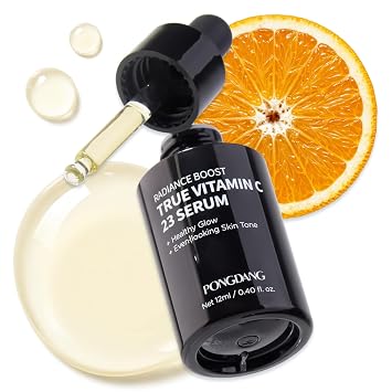 PONGDANG Radiance Boost Pure Vitamin C 23 Serum 0.40fl.oz | Brightening & Hydrating Care for Dark Spots, Blemishes & Uneven-Looking Skin Tone | Healthy Glow, Low-Irritation, Korean Skin Care