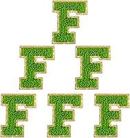 Vista 43 de 6 piezas de parches de letras de chenilla autoadhesivas, parches de letras preppy de 2 pulgadas para bolsos, ropa y sombreros, grandes pegatinas