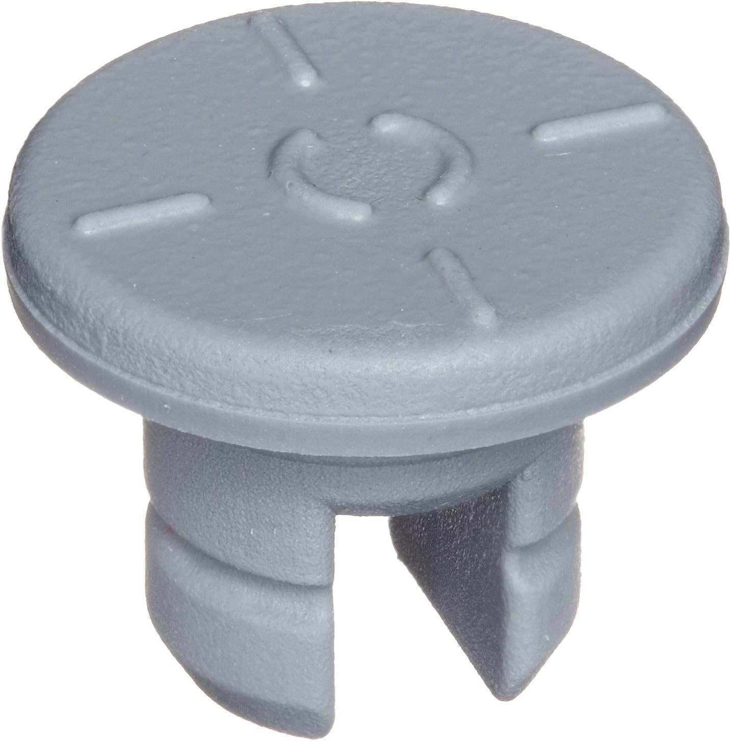 Wheaton W224100-093 Rubber 13mm Stopper with 2-Leg Lyophilization, Gray Chlorobutyl/50 (Case of 1000)