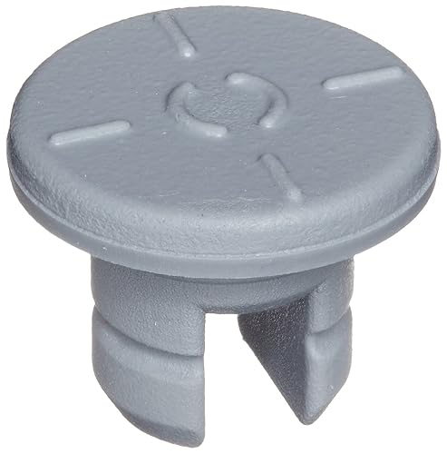 Wheaton W224100-093 Tapón de goma de 0.512 in con liofilización de 2 patas, clorobutilo gris/50 (caja de 1000)