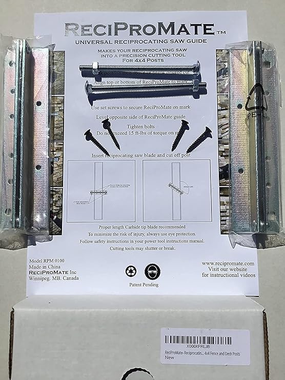 ReciProMate Reciprocating Saw Guide Attachment For Cutting 4x4 Fence