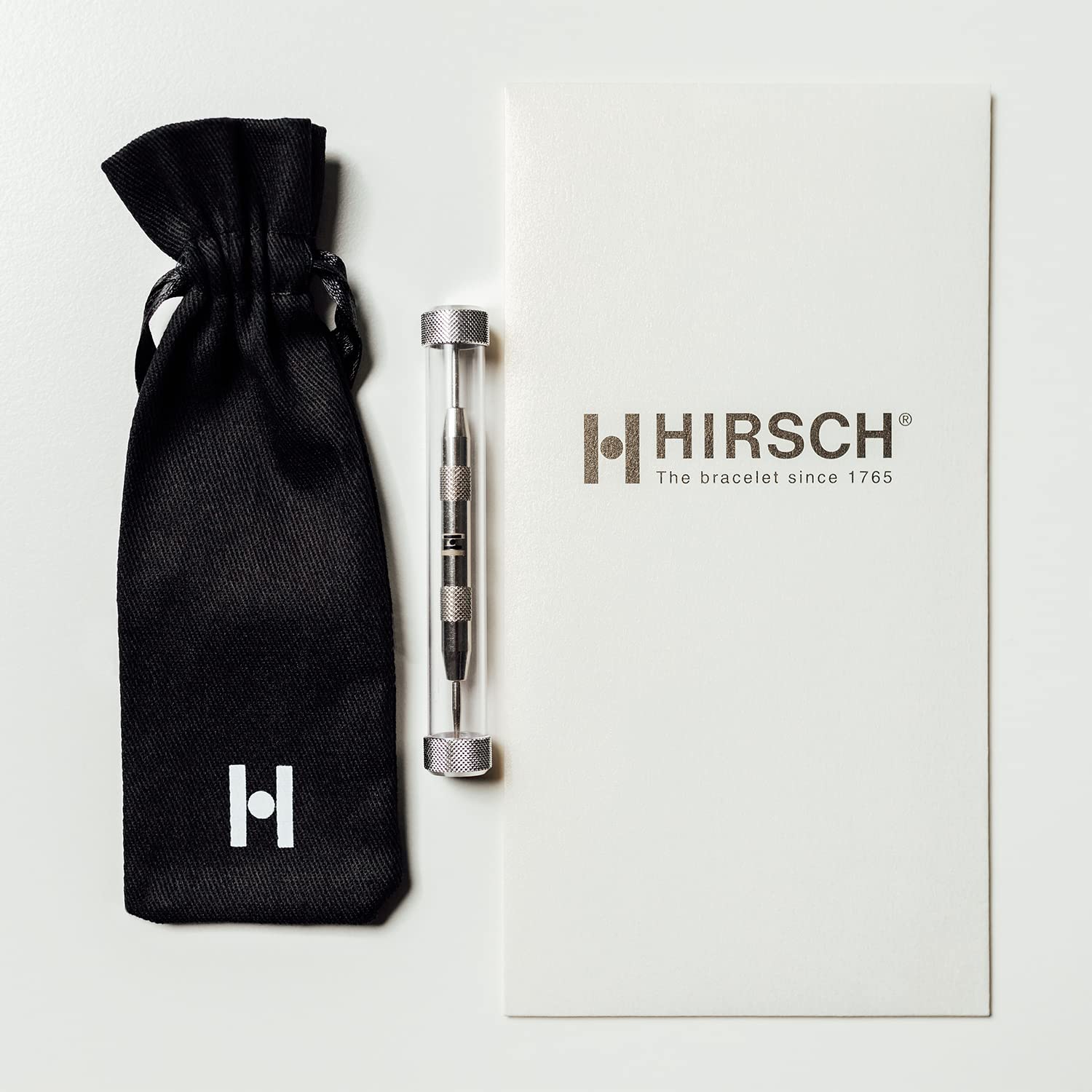 Bracelet de montre HIRSCH Osiris Nubuk - Bracelet de montre en cuir de veau naturel