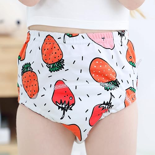 Miniatura 4 de U0U Paquete de 5 pantalones de entrenamiento para niños y niñas, surtido de ropa interior de entrenamiento para ir al baño, pantalones impermeables