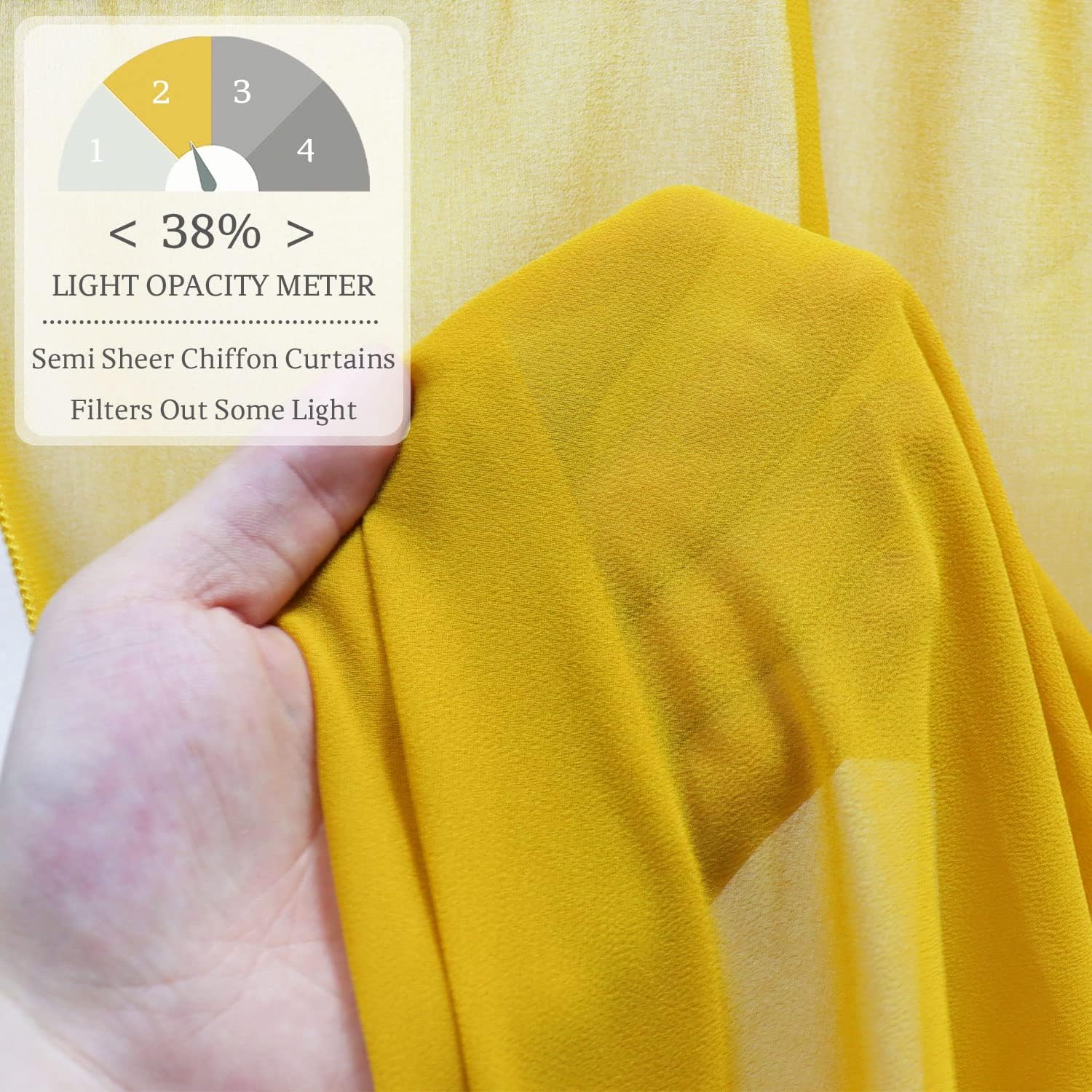 Wedding Arch Draping Fabric Gold Sheer Fabric for Draping 20ft Chiffon Drapes for Wedding Arch Draping Fabric Luxury Sheers Ceiling Drapery for Wedding Ceremony Party Arch Decoration image 3