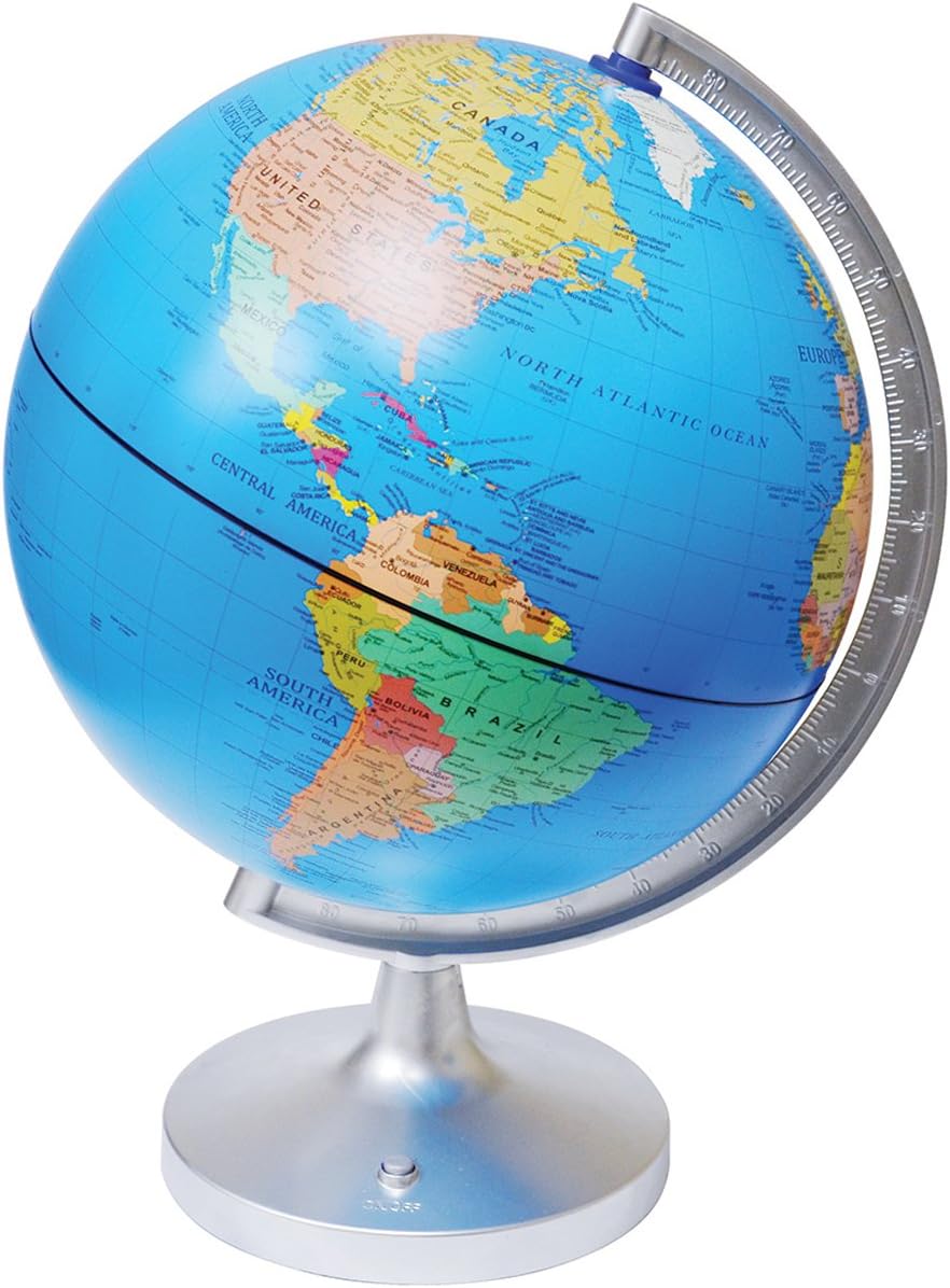 Elenco 11" Dual Cartograph Illuminated Globe