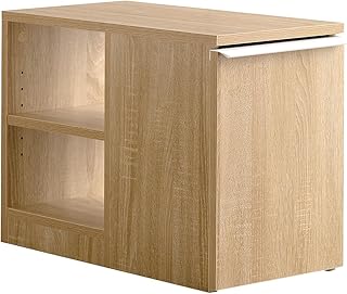 宮武製作所 ダストボックス付きサイドテーブル NotT(ノット) ナチュラル 引き出し式ゴミ箱 収納棚付 DB-3065_NT