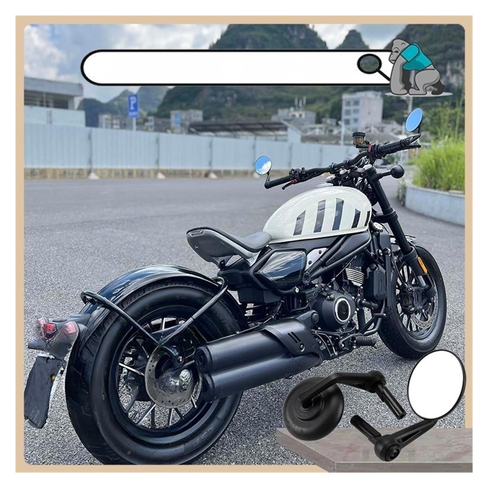 Moto Bar End Specchietto Accessori Per Specchietti Visori Per Specchietti Visori Per Manubrio Per Manubrio Moto, Accessori Componente Per Clc450