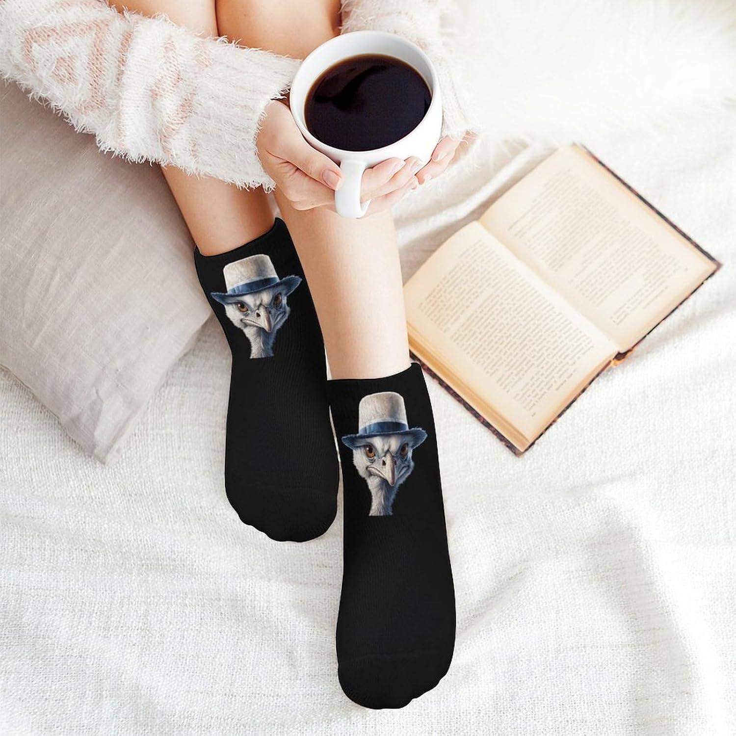 Ostrich1 Ankle Socks for Men Women Low Cut Crew Sock Casual Sports Clothing