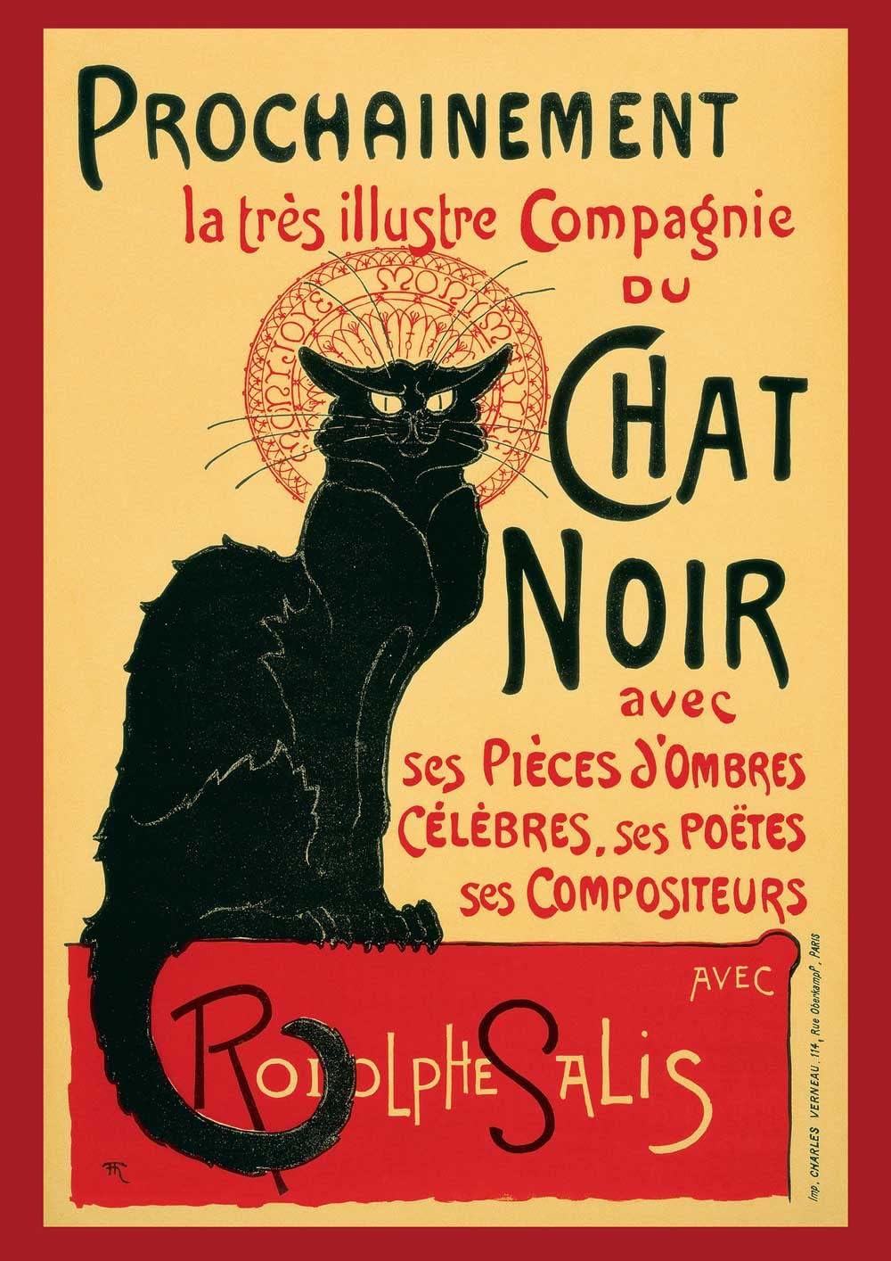Le Chat Noir Poster/Print/Picture Satin Photo Paper - A3-297mm x 420mm