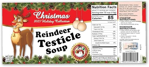 Miniatura 5 de Divertidas etiquetas de latas novedosas de Navidad, grandes regalos de broma, rellenos de calcetines de Navidad, fiesta de elefante blanco, Papá