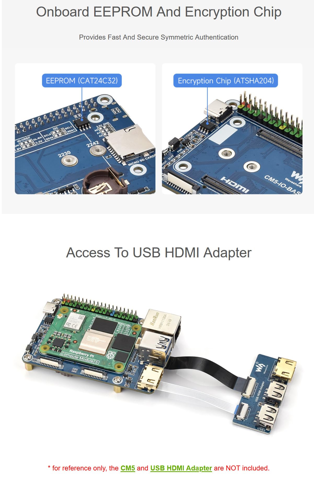 Nano Base Board (B) Für Raspberry Pi CM5 – Kompa Produktbild-Vorschau 4