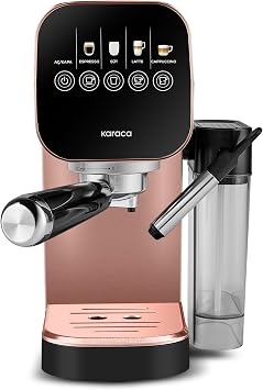 Karaca MyCaffe Barista S20 Entegre Süt Hazneli Otomatik Espresso ve Latte Makinesi Copper 900 ml 1360W