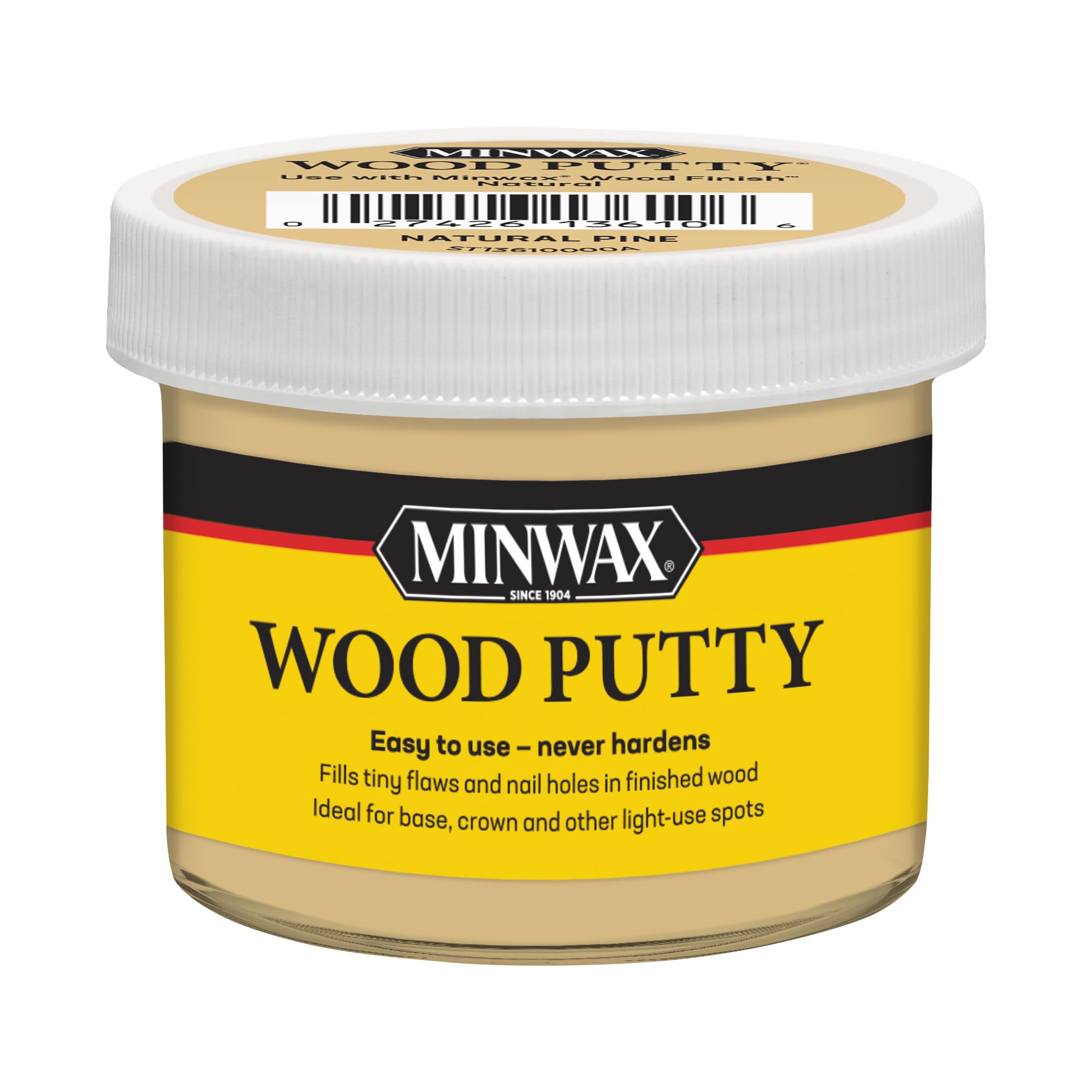 13610000 Wood Putty, 3.75 Ounce, Natural Pine
