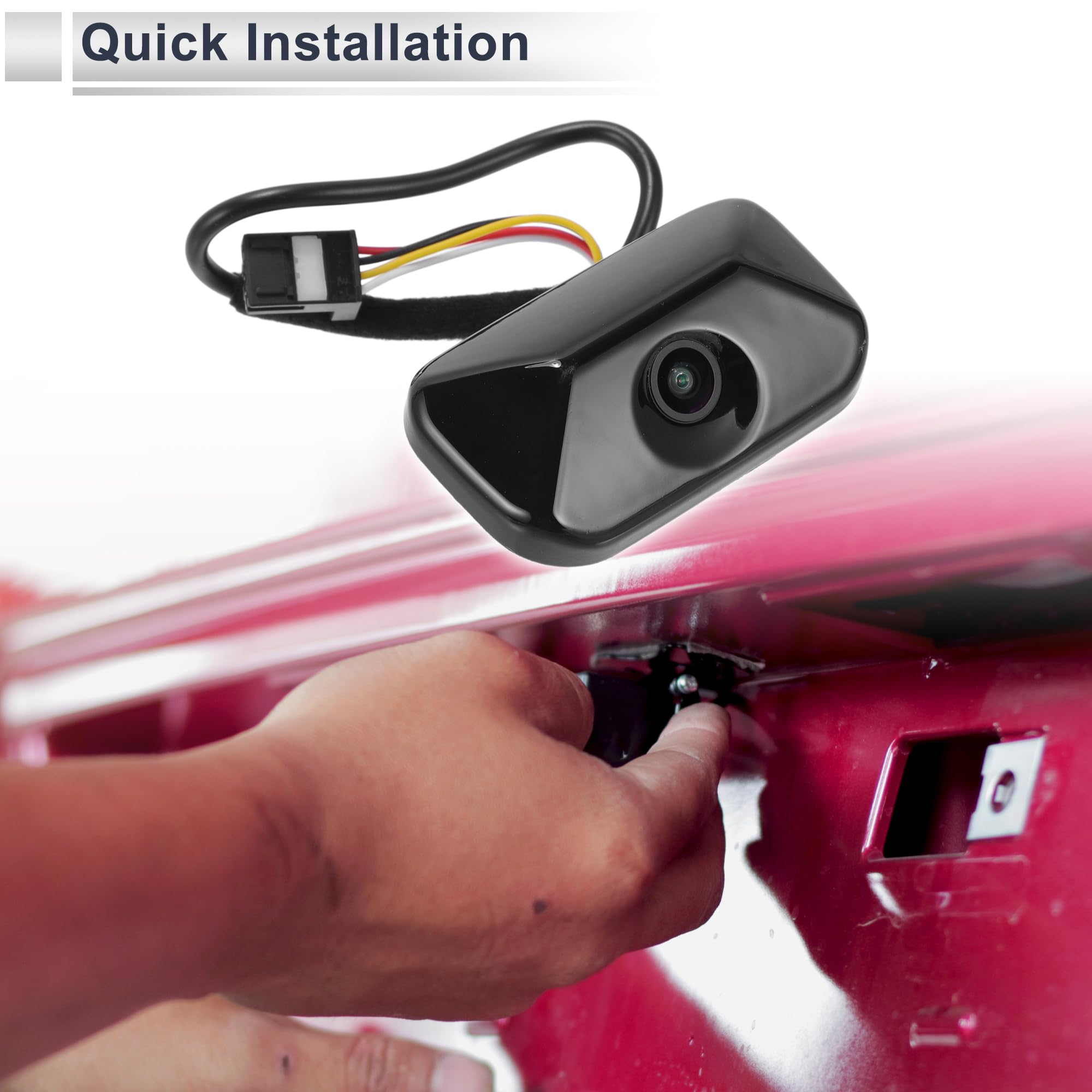 Telecamera Per Targa Posteriore Per Kia Soul 2010-2013 1pc | OE: 95760-2K100/95760-2K101. Retromarcia, Visione Notturna, Angolo 120-180°, Impermeabile IP68, Tensione 12-24V.