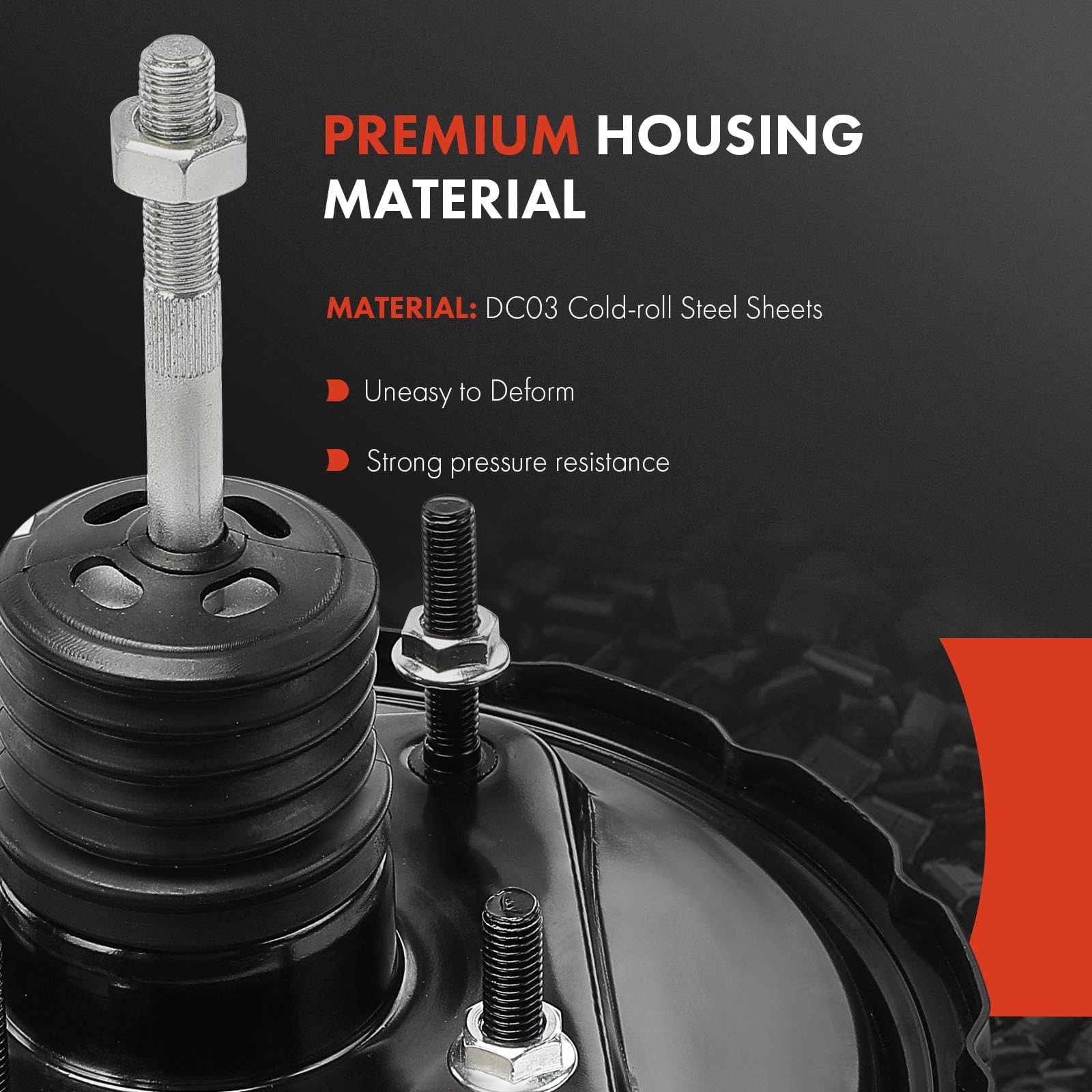 A-Premium Brake Booster For Lexus IS300 2002-2005 – Vacuum Power Booster Replacement (Dual Diaphragm, 8.27")