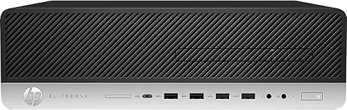 Miniatura 3 de HP EliteDesk 800 G3 SFF PC de escritorio empresarial, Intel Core i7-6700 3.0GHz, 32 GB RAM, 512 GB SSD, WiFi, BT, incluye teclado y mouse