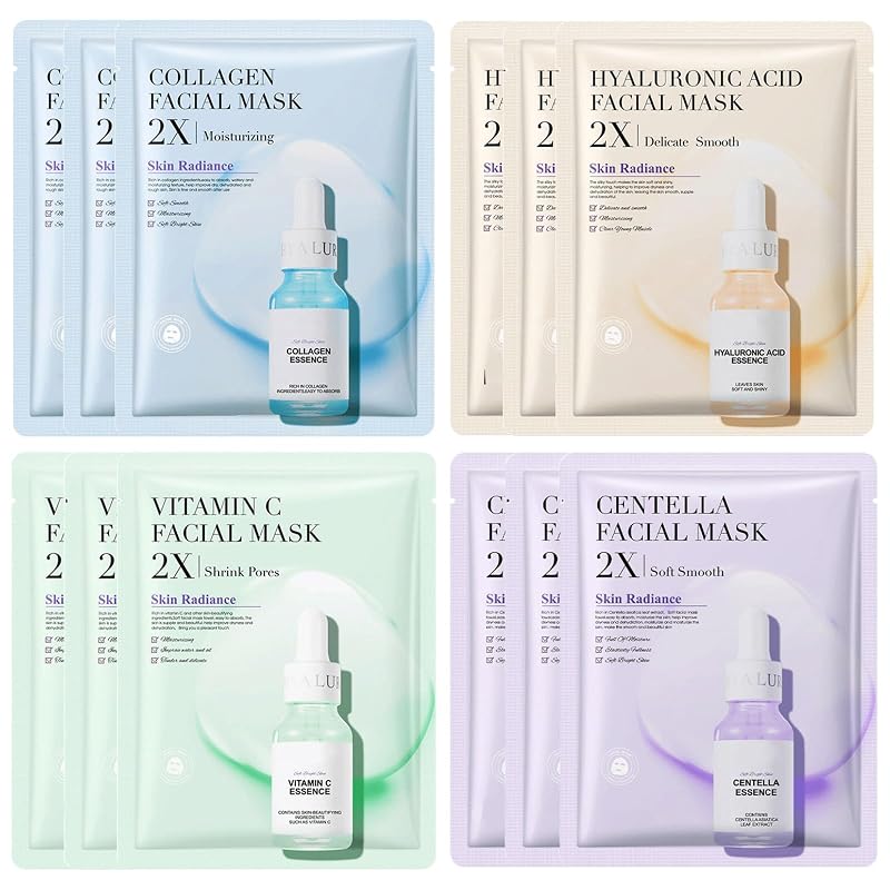 Kit Lythorix com 12 máscaras faciais de tecido