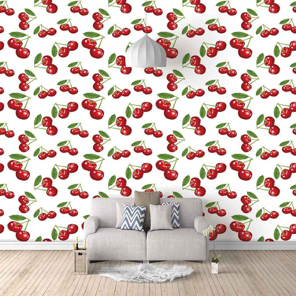 Papier Peint Toile Fruits Rouges pour une Décoration de Cuisine Moderne