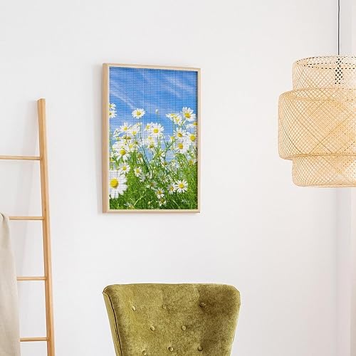 Miniatura 4 de Kit de pintura de diamante de margarita, taladro cuadrado completo, manualidades artísticas para decoración de pared del hogar