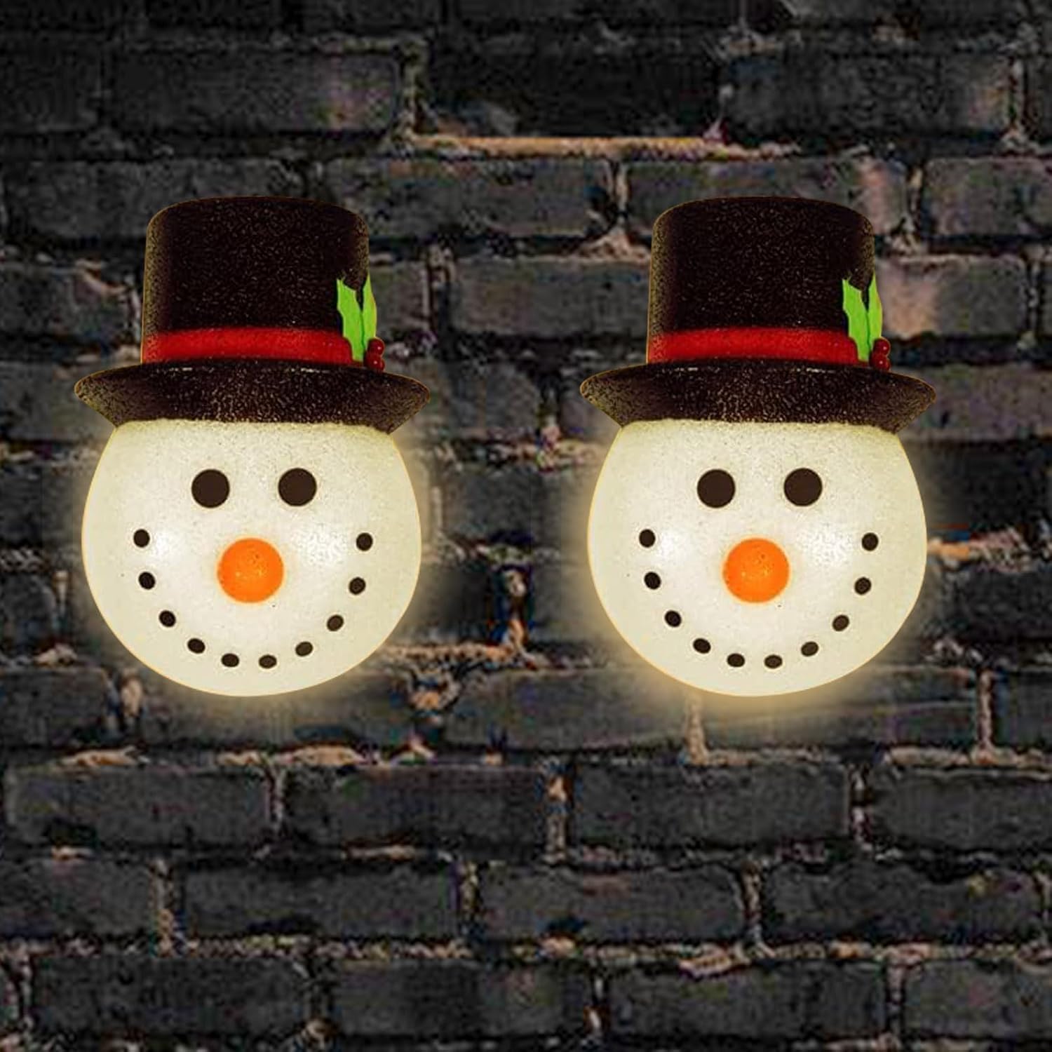 2 Pack Christmas Porch Light Covers, Snowman Porch Light