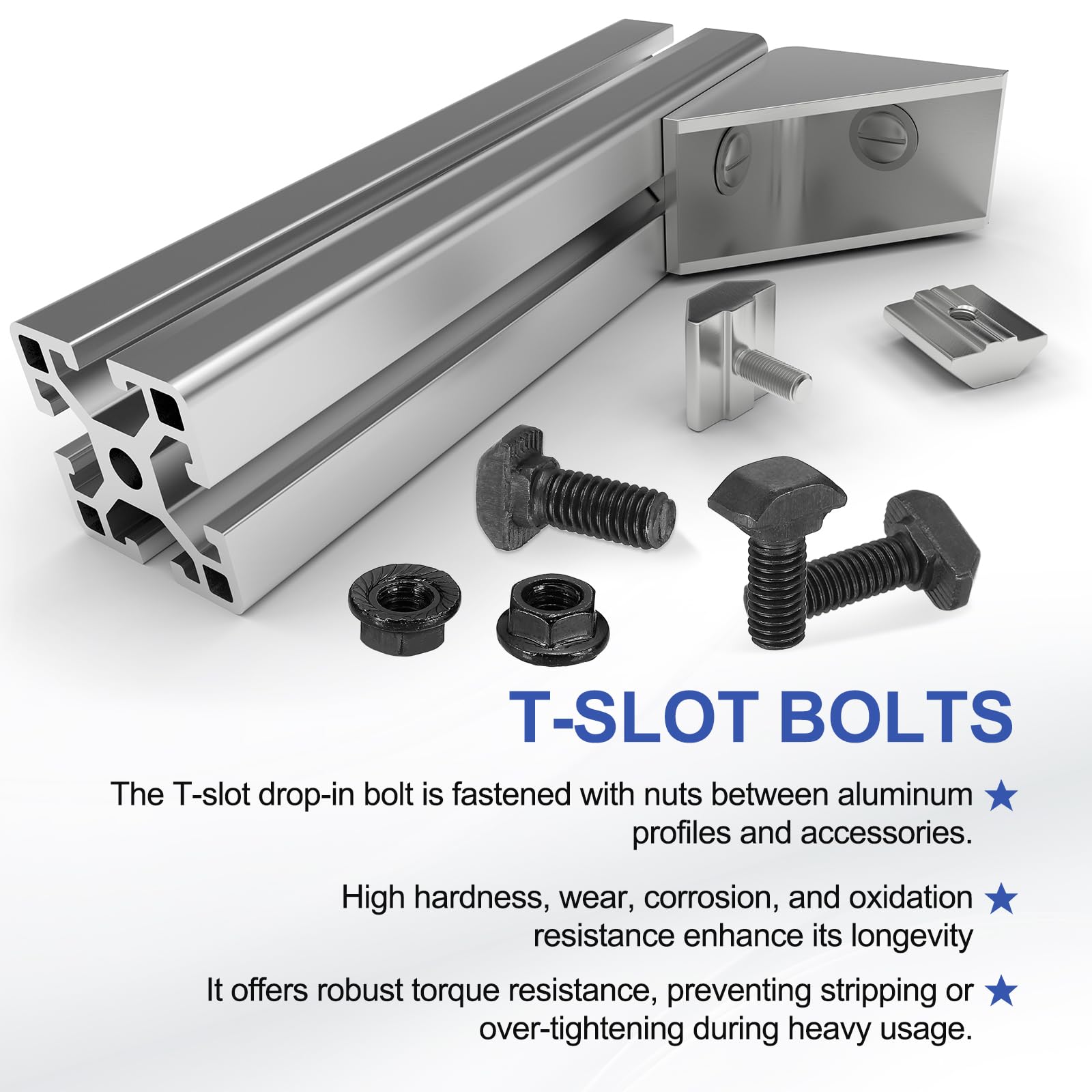 PATIKIL M6x20mm T-Slot Bolts - Image 4