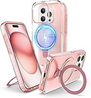 Vista 13 de Funda magnética diseñada para iPhone 14 Pro Max con soporte, compatible con MagSafe, funda para iPhone 14 Pro Max, funda de teléfono de doble capa
