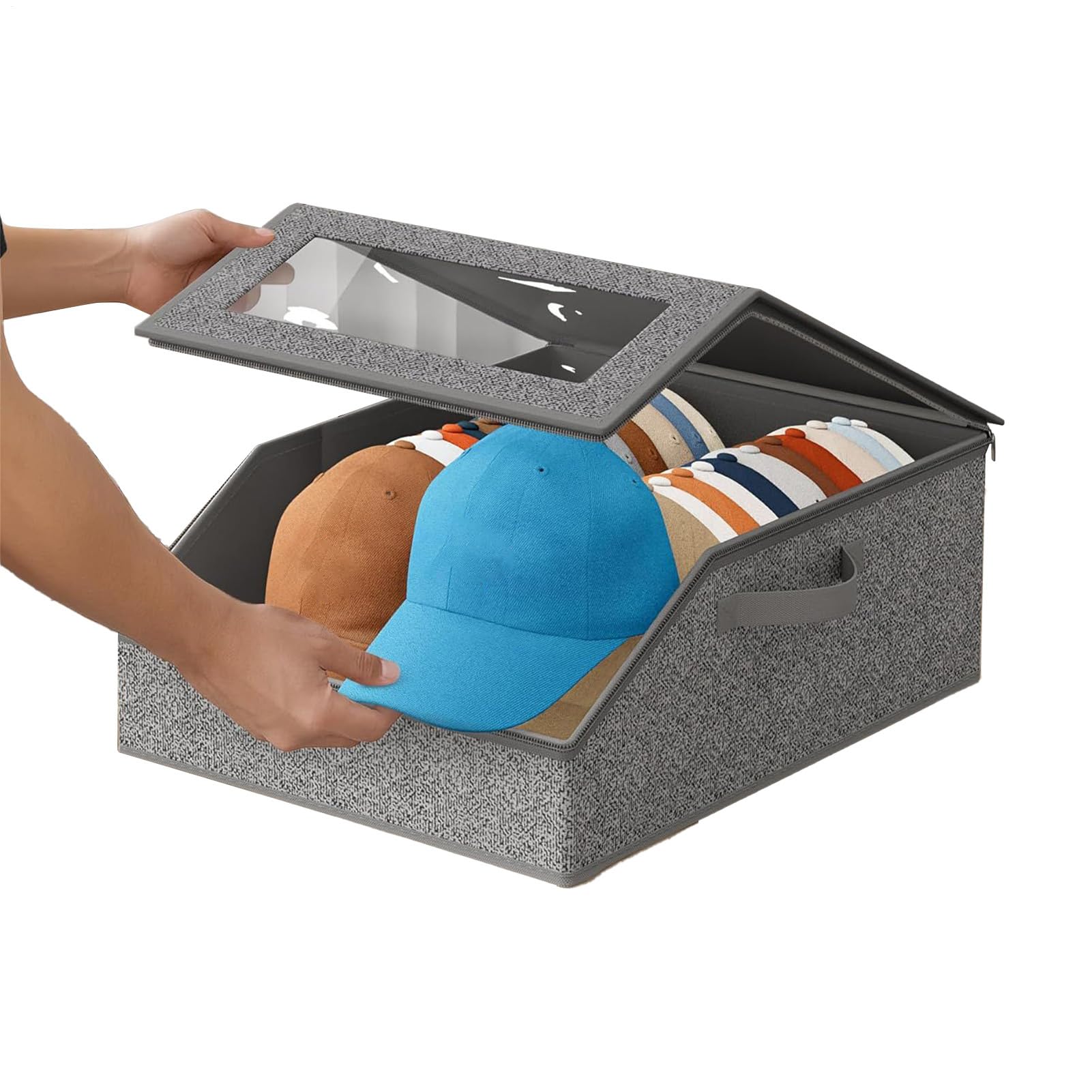 de Almacenamiento para Sombreros Contenedor de Cartón con Cremallera y