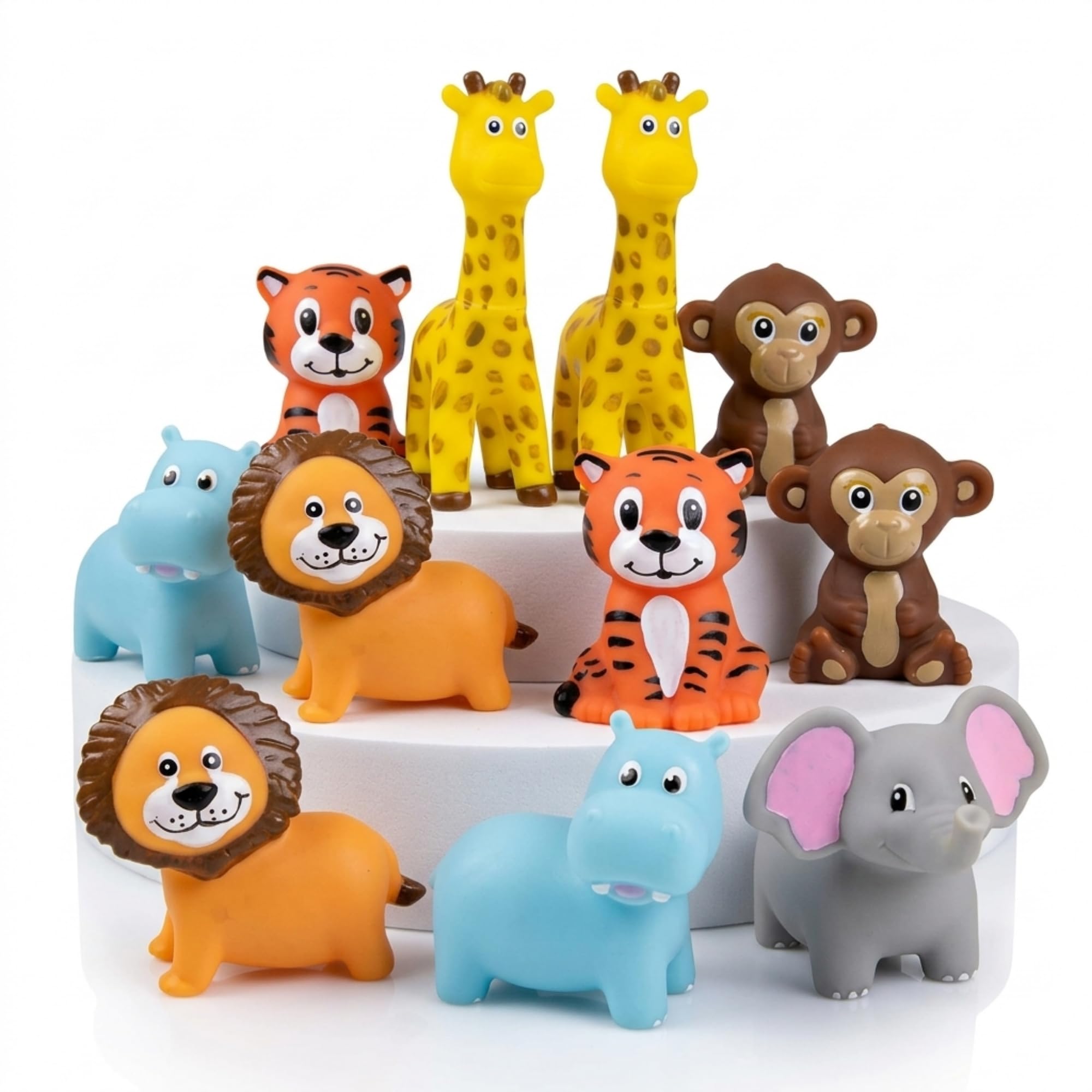 Amazon.com: ArtCreativity Vinyl Zoo Animals Toys (Pack of 12