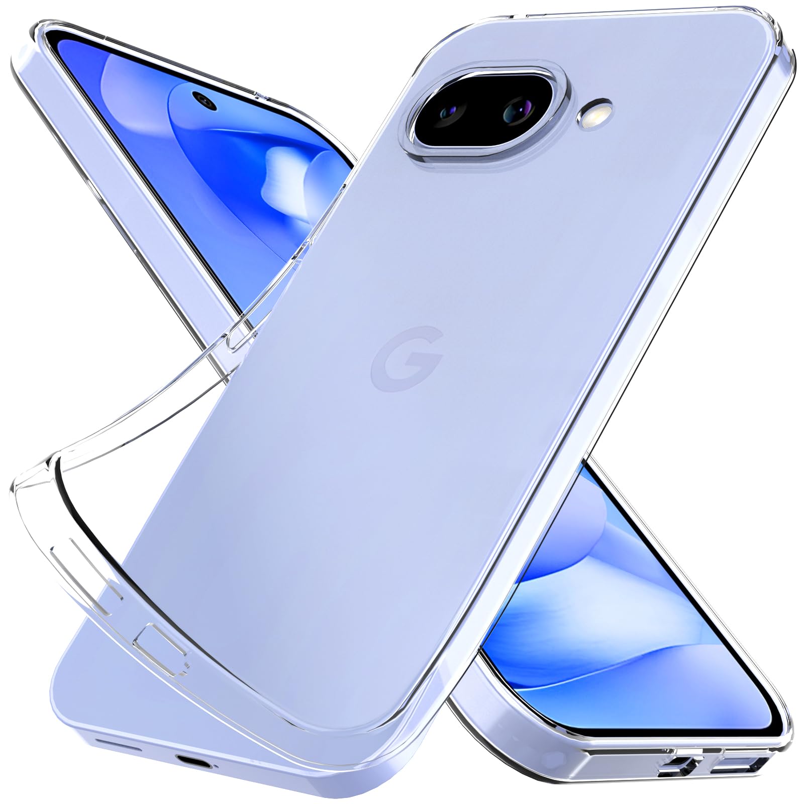 Amazon.com: Silicone Clear Google Pixel 9a Case. Soft Slim-Fit