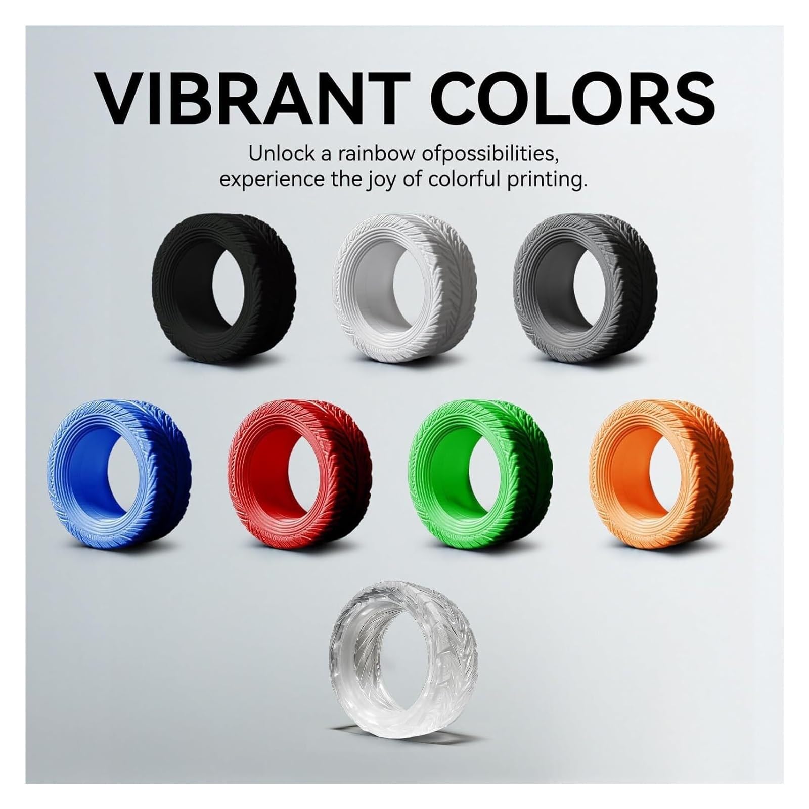 TPU-Filament 1,75 mm 250 g/500 g/1000 g, 95A flexibel, weich, 3D-Druckgenauigkeit +/-0,03, (Schwarz/Weiß)(Black White)
