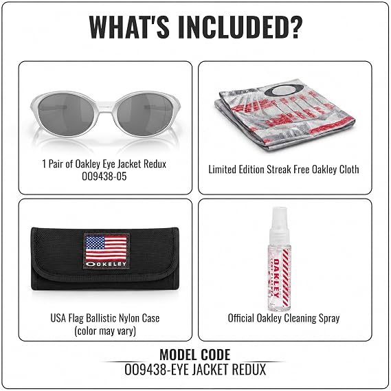Oakley Eye Jacket Redux Oo9438 長方形サングラス 公式アイウェアキット付き
