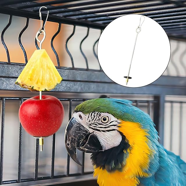 Foto 4 de 6 de YSDYY 2 Piezas De Comederos De Pájaros De Acero Inoxidable Y 3 Piezas De Alimento para Pájaros