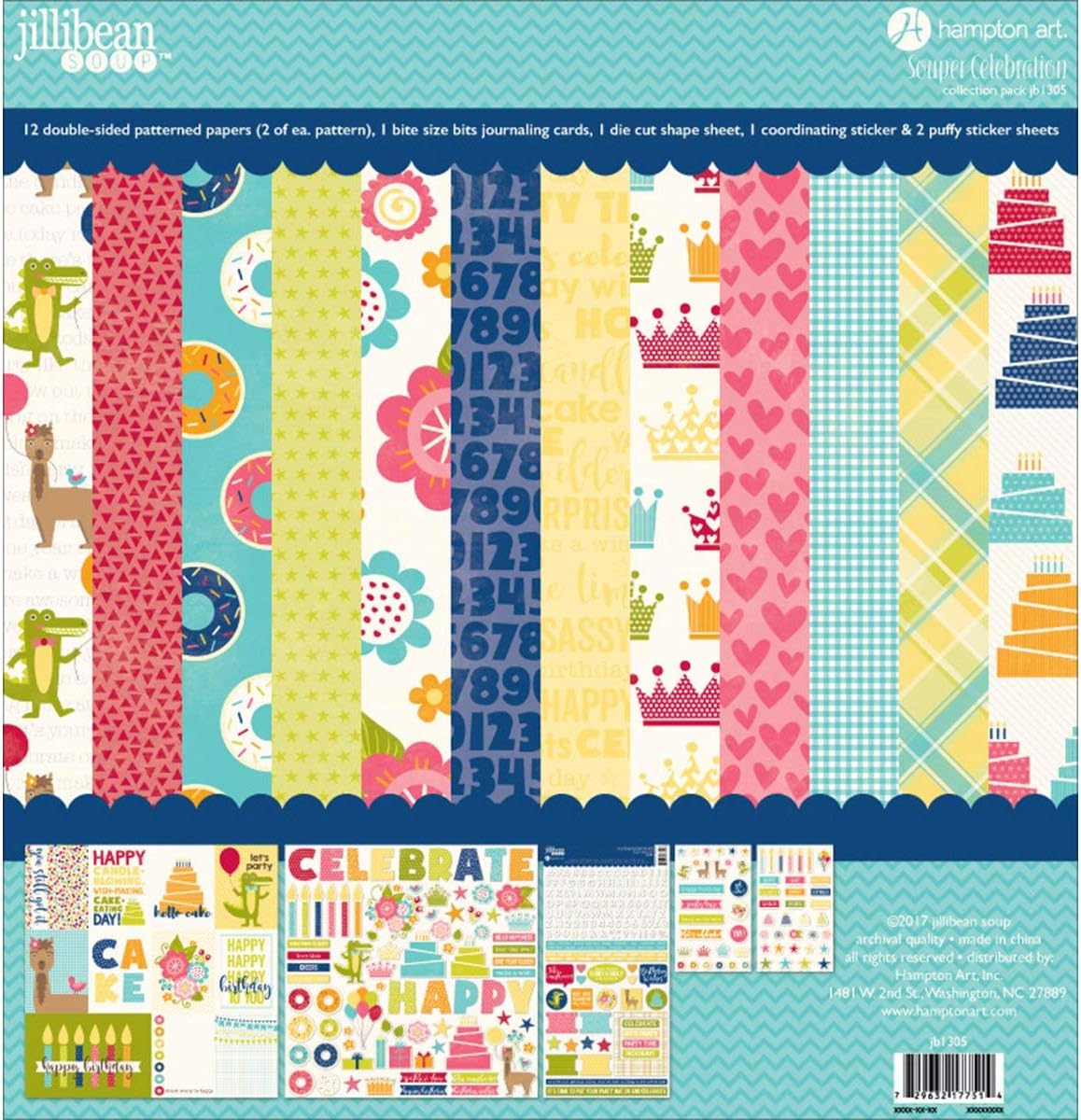 Jillibean Soup Collection Pack 12"X12"-Souper Celebration